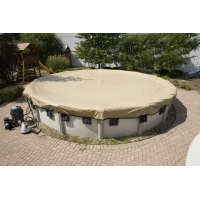 TAN/BLACK IMPORT WINTER COVERS WITH 4 FT OVERLAP - TRADITIONAL WINTER COVERS